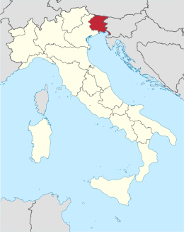 Friuli-Venesiya-Culiya xəritədə