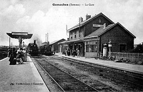 La gare au début du XXe siècle.