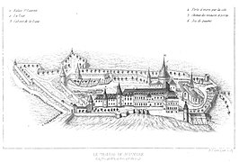 Dessin de la forteresse de Joinville tel qu'il pouvait être en 1747.