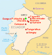 Map showing the relief of Bolivia
