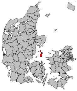 Kart over Samsø