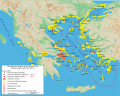 Image 29Delian League ("Athenian Empire"), immediately before the Peloponnesian War in 431 BC. (from Ancient Greece)