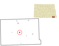 Location of Forman, North Dakota