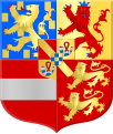 Coat of arms of William the Silent as Prince of Orange from 1544 to 1582, and his eldest son Philip William[51]