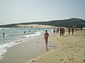 Playa de Valdevaqueros during busy summer season