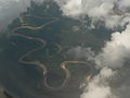 Typical Amazonian meanders on Tahuamanu River near Filadelfia, Pando, Bolivia