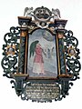 Epitaph für den Sohn von Johann Jakob Baßler aus Basel († 1668) über der Kanzeltreppe