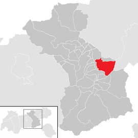Poloha obce Stummerberg v okrese Schwaz (klikacia mapa)