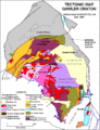 Geologische Karte des Gawler-Kratons