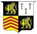 The Brice coat of arms, quartered Brice 1 and 4, Worthington and Every 2 and 3