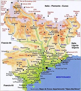Mapo de Alpes-Maritimes