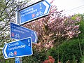 Beschilderung des National Cycle Network, Route 8, Wales