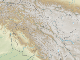 Map showing the location of Shafat Glacier Parkachik Glacier