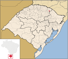 Santo Expedito do Sul – Mappa