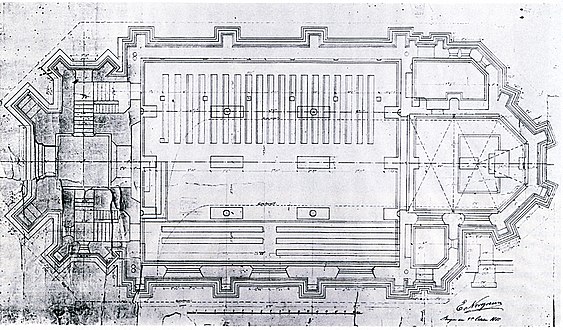 Original design of the church