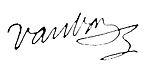 Sébastien Le Prestre de Vauban, podpis