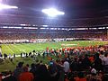 West Virginia lined up to kick off to Clemson.