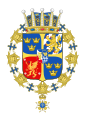 Armoiries du prince Charles, duc d'Östergötland de 1911 à 1937 .