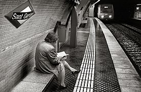 Station de métro de Barcelone.