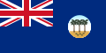 Bandeira azul da Samoa Occidental, usada do 30 de xullo de 1922 ata o 1 de xaneiro de 1962