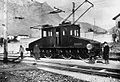 Image 53A prototype of a Ganz AC electric locomotive in Valtellina, Italy, 1901 (from Locomotive)