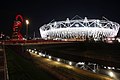 Das Olympiastadion bei Nacht (5. August 2012)