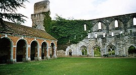 Ruins of Mortemer Abbey in Lisors