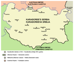 Serbia Revolusioner pada tahun 1813.
