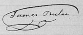 Signature de James Dulac