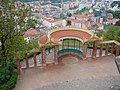 Foișor panoramic lângă Castelul Špilberk, Cehia.