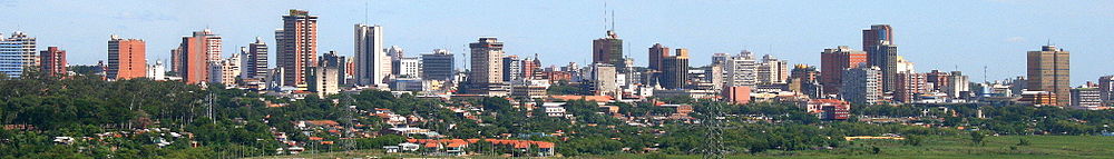 Panoramatická fotografia mesta Asunción