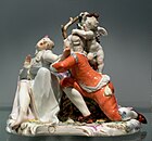 Галантная сцена. Модель Ф. А. Бустелли. Нимфенбург. 1756. Фарфор, роспись