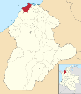Localisation de San Bernardo del Viento