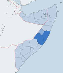 Location of Galmudug