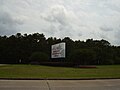 Marker indicating the airport along Will Clayton Parkway