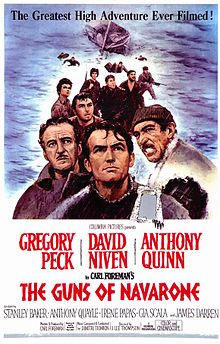 Poster tayangan pawagam filem The Guns of Navarone