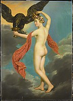 グスタフ・アドルフ・ディーツ『鷲に変じたユピテルとヘベ』（1826年） アムステルダム国立美術館所蔵
