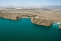 La diga di Kajaki e il suo sfioratore (Provincia di Helmand).