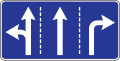 Driving directions in lanes