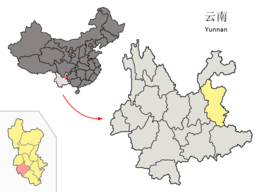 Contea di Luliang – Mappa