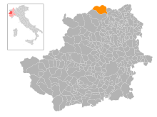 Localisation de Valprato Soana