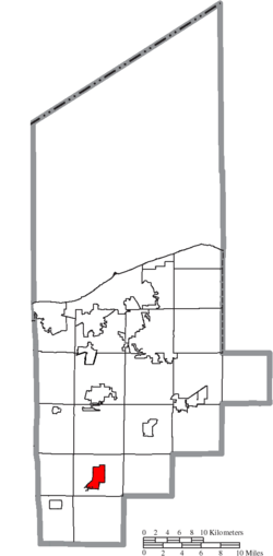 Location of Wellington in Lorain County