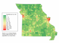Image 76Missouri population density map (from Missouri)