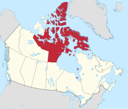 Location of Nunavut