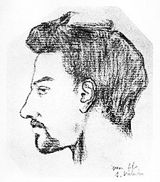 Retrato de Maurice Utrillo feito por su mai, Suzanne Valadon.