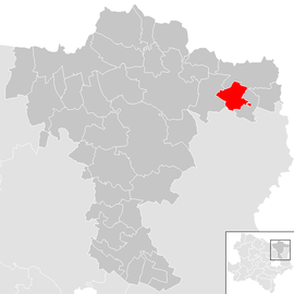 Poloha obce Altlichtenwarth v okrese Mistelbach (klikacia mapa)