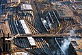 Image 56A large Amtrak and Metra coach yard just south of Chicago Union Station. About 25 percent of all rail traffic in the United States travels through the Chicago area. (from Rail yard)