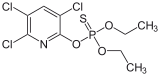Chlorpyrifos, a popular insecticide.