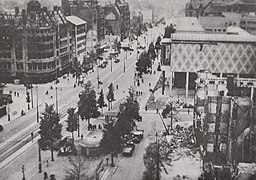 Die Coolsingel in der Zeit nach der Bombardierung