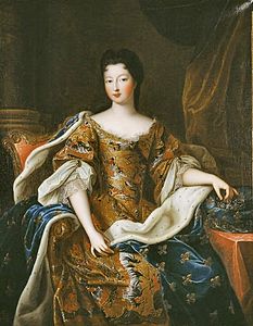 Françoise Marie khi là Madame la Duchesse d'Chartres, năm 1700